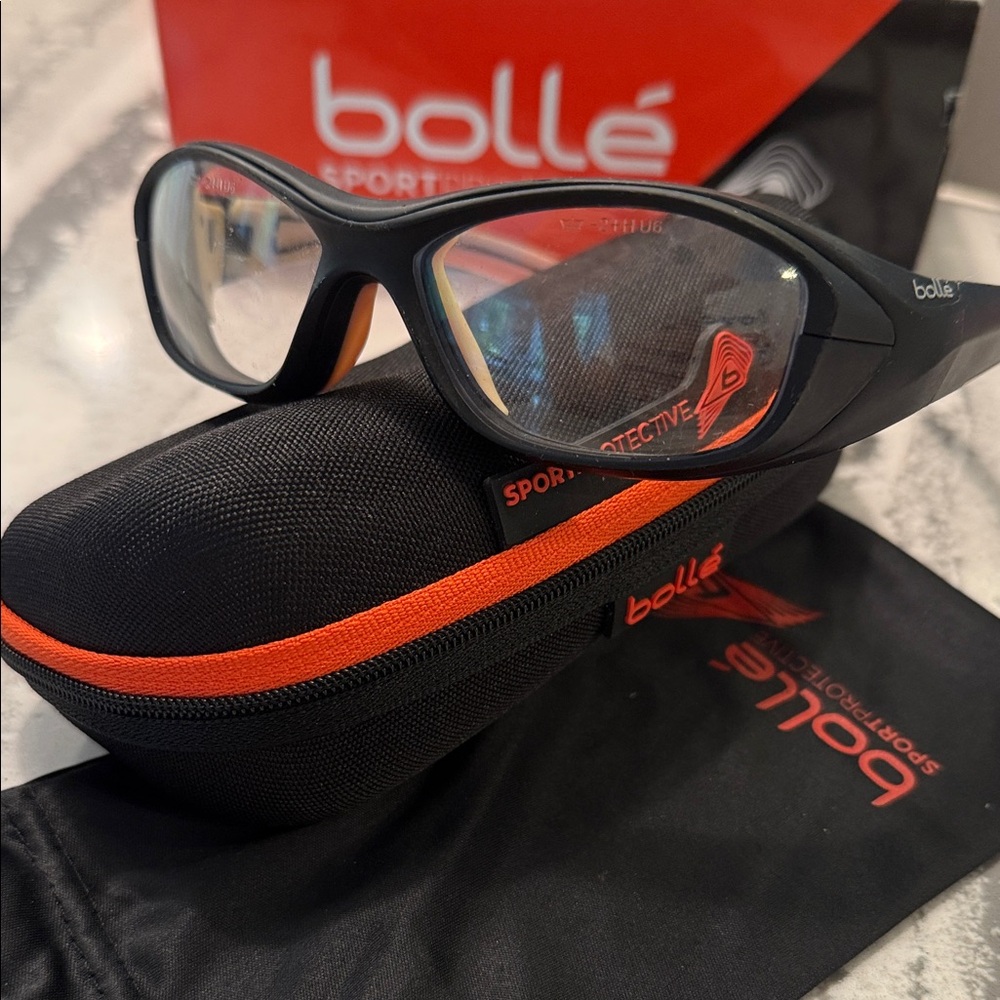 Bolle Kids Sunglasses Black and Orange